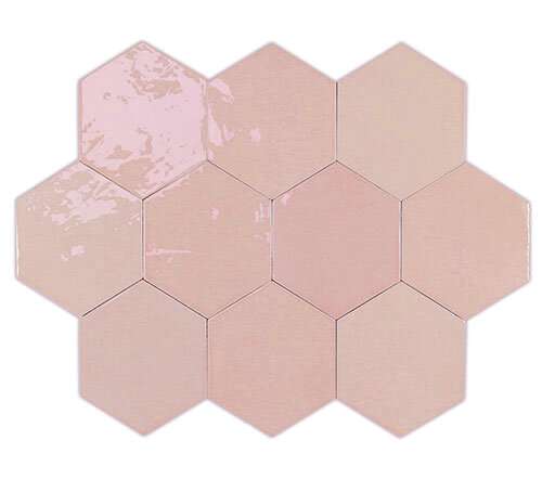 Настенная плитка «Wow Zellige Hexa Pink (10,8x12,4)» фабрики Wow