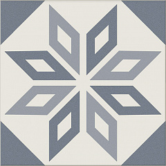 Напольная плитка «Antigua Decor Azul (Mix16) (20x20)» фабрики Ceramica Ribesalbes